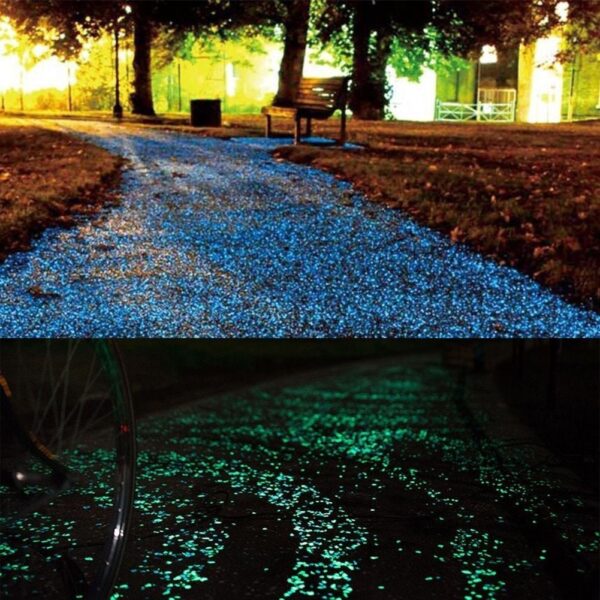 Garden Luminous Glowing Stone Glow In The Dark Pebbles - Image 3