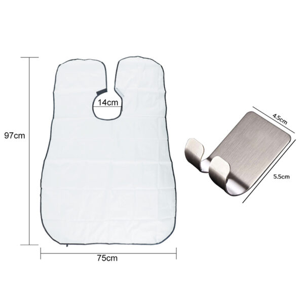Beard Shave Apron Bib Trimmer Razor Holder - Image 6
