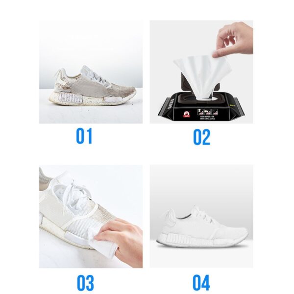Travel Wipes Portable Disposable Sneakers Cleaner - Image 2